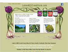 Tablet Screenshot of lukesmillcreekfarm.com